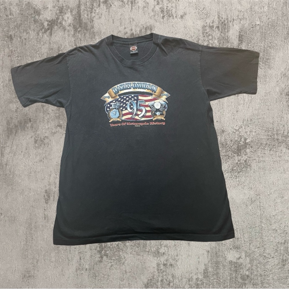 Harley Davidson 1997 anniversary single stitch t shirt sz xl